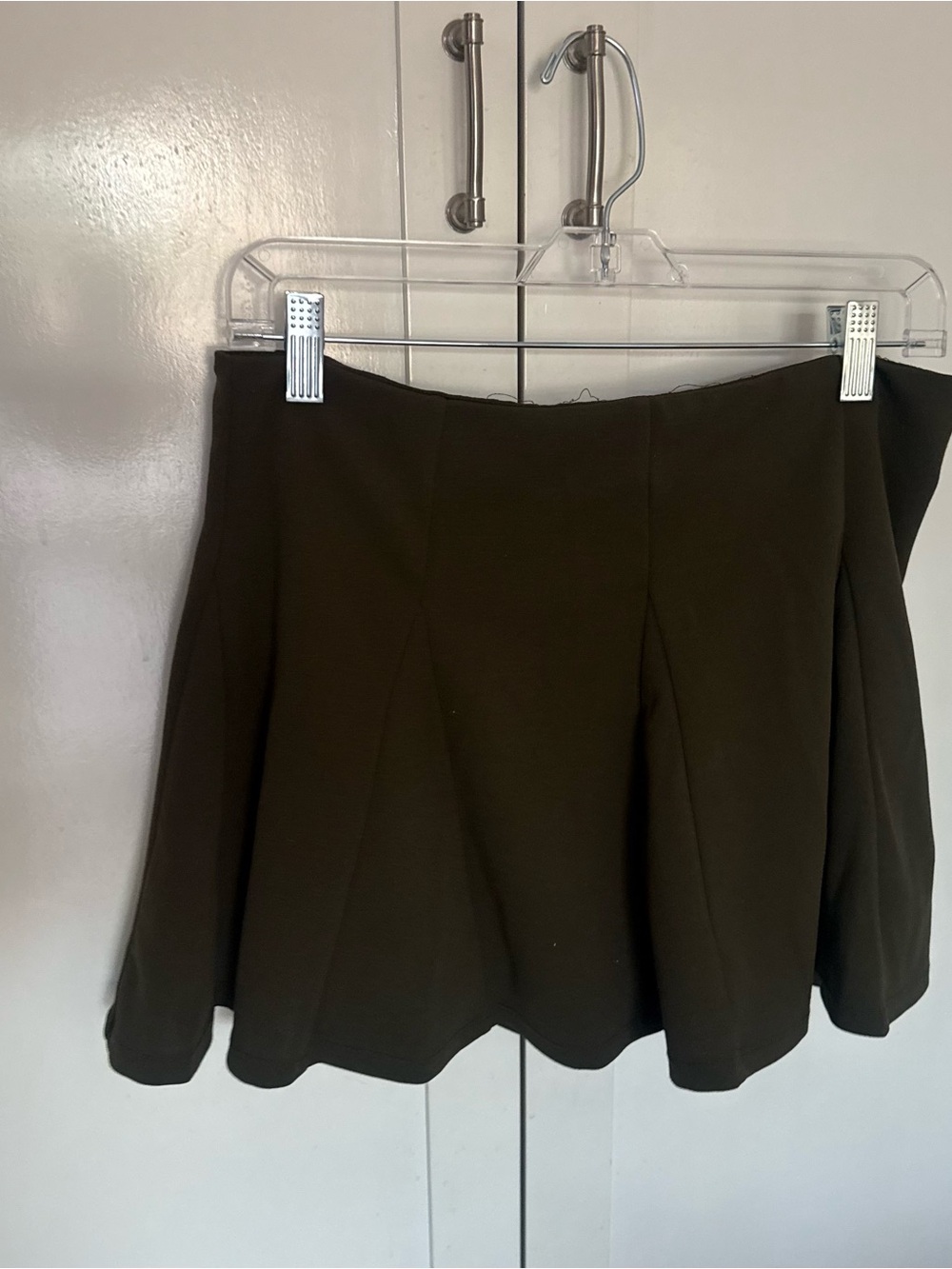 iris Black Circle Skirt with Gentle Flare